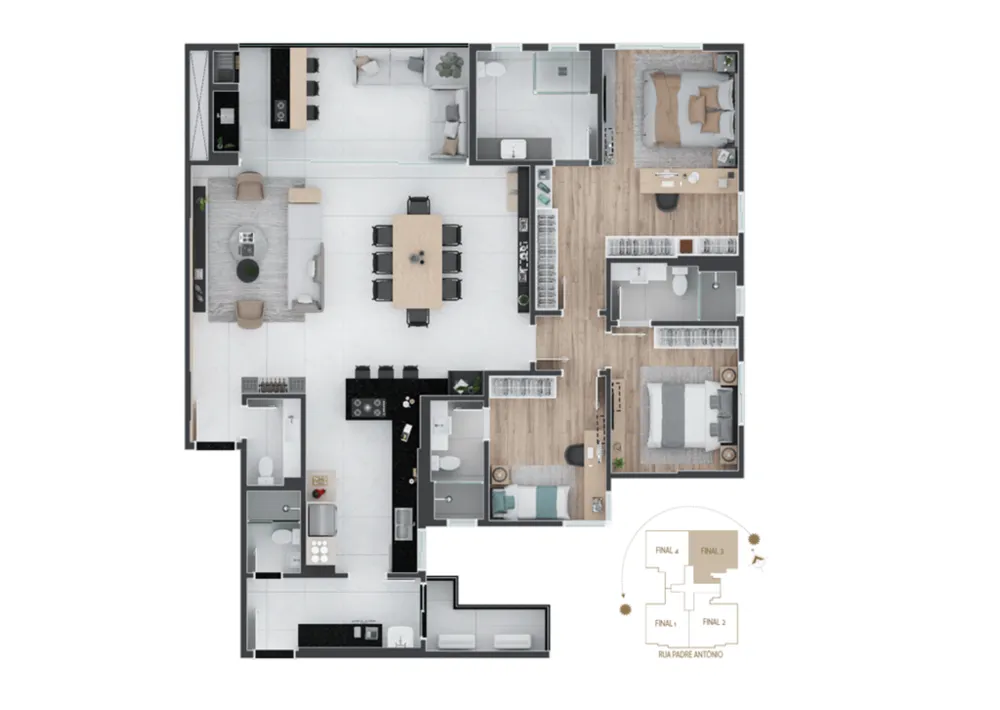Cobertura, 4 quartos, 281 m² - Foto 9