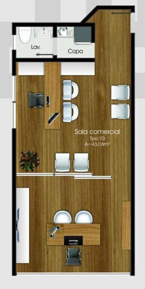 Sala-Conjunto, 89 m² - Foto 7