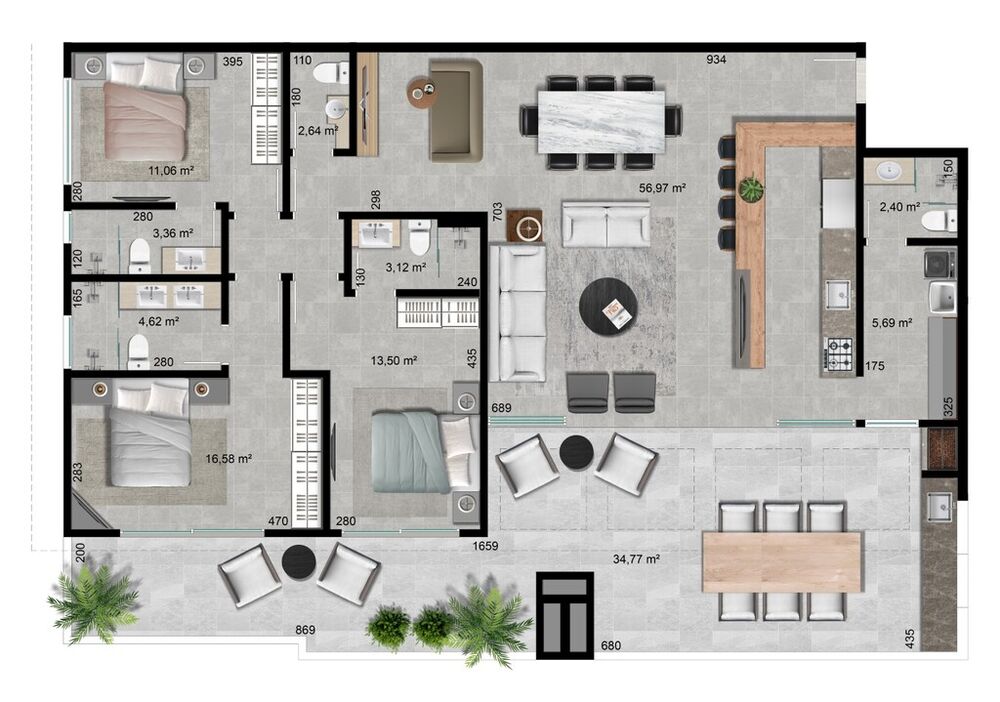 Cobertura à venda com 4 quartos, 203m² - Foto 8