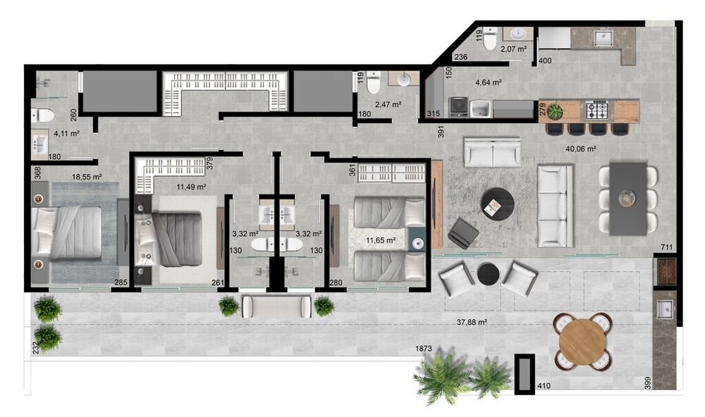 Cobertura à venda com 4 quartos, 203m² - Foto 7