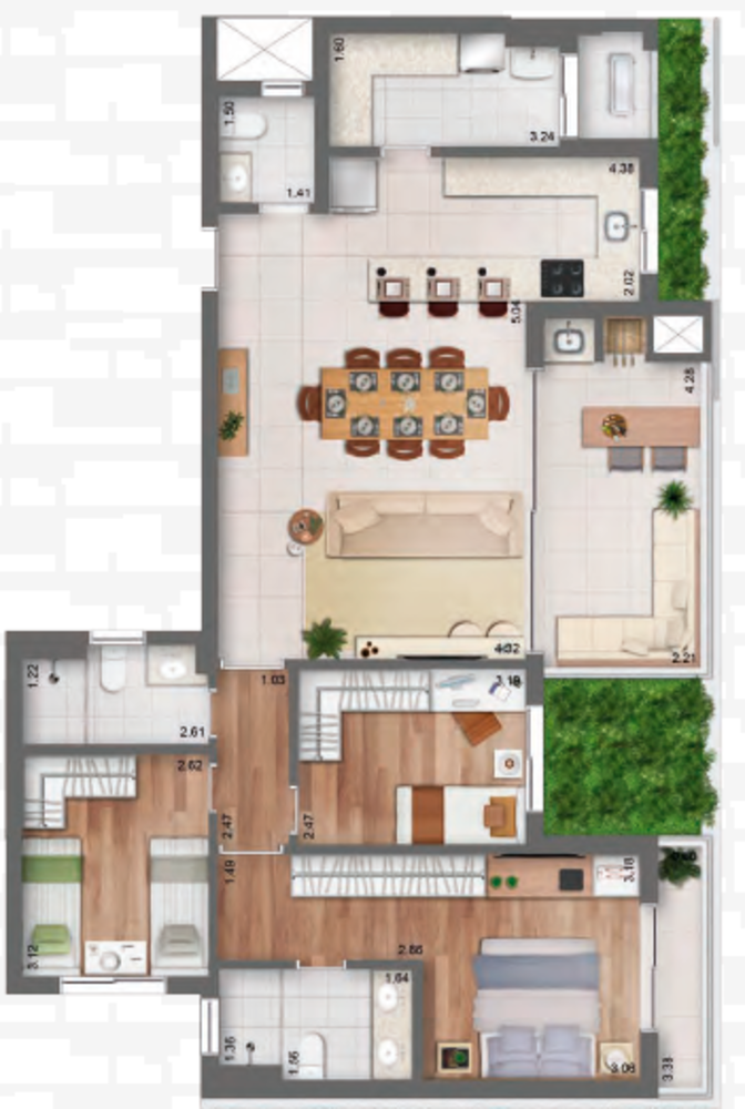 Apartamento à venda com 3 quartos, 119m² - Foto 8