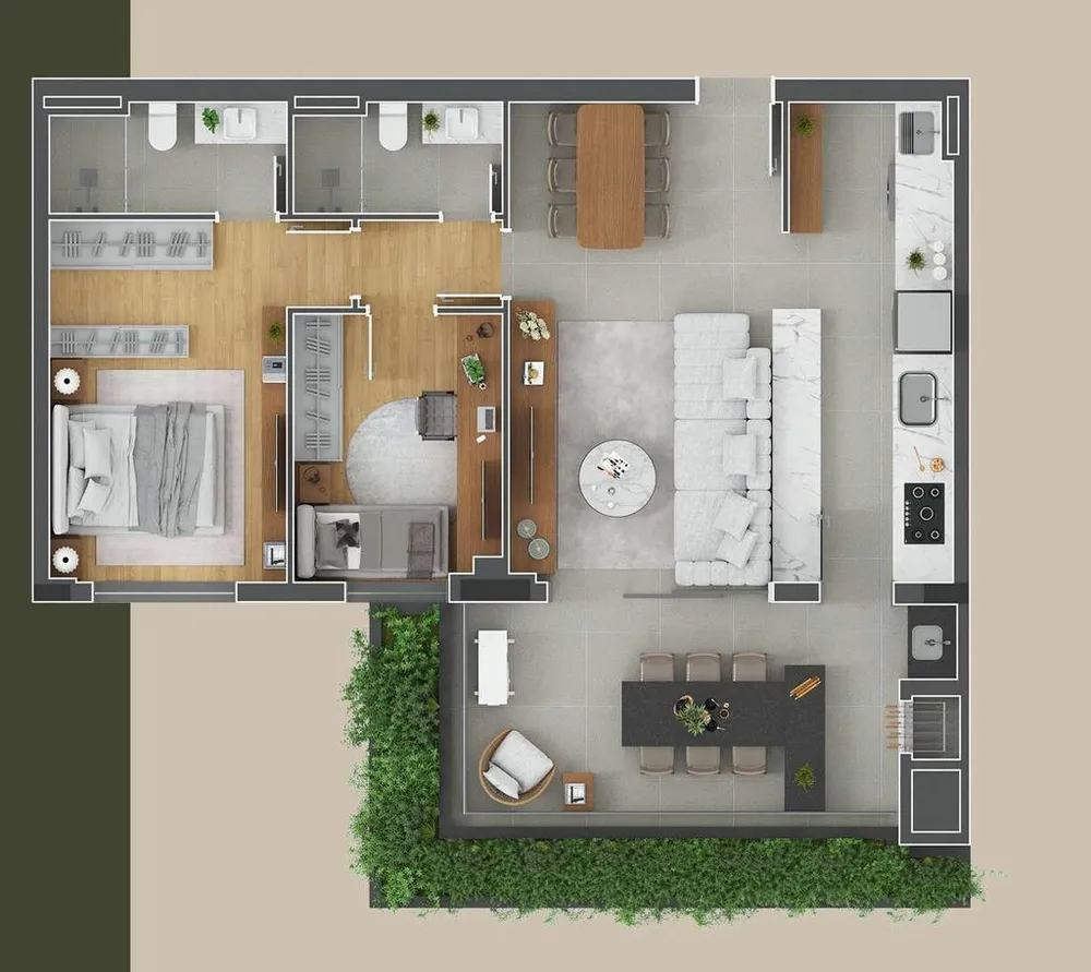 Cobertura, 2 quartos, 166 m² - Foto 9