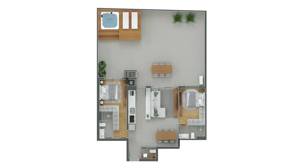 Cobertura, 2 quartos, 166 m² - Foto 12