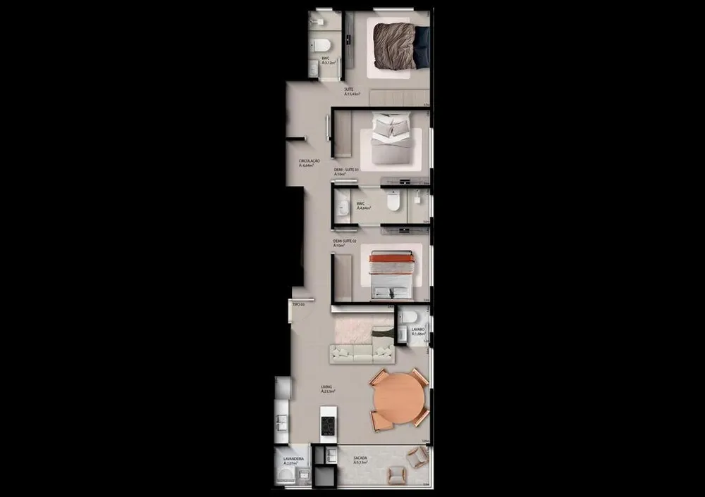 Apartamento, 3 quartos, 100 m² - Foto 12
