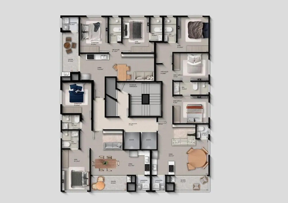 Apartamento, 3 quartos, 100 m² - Foto 9
