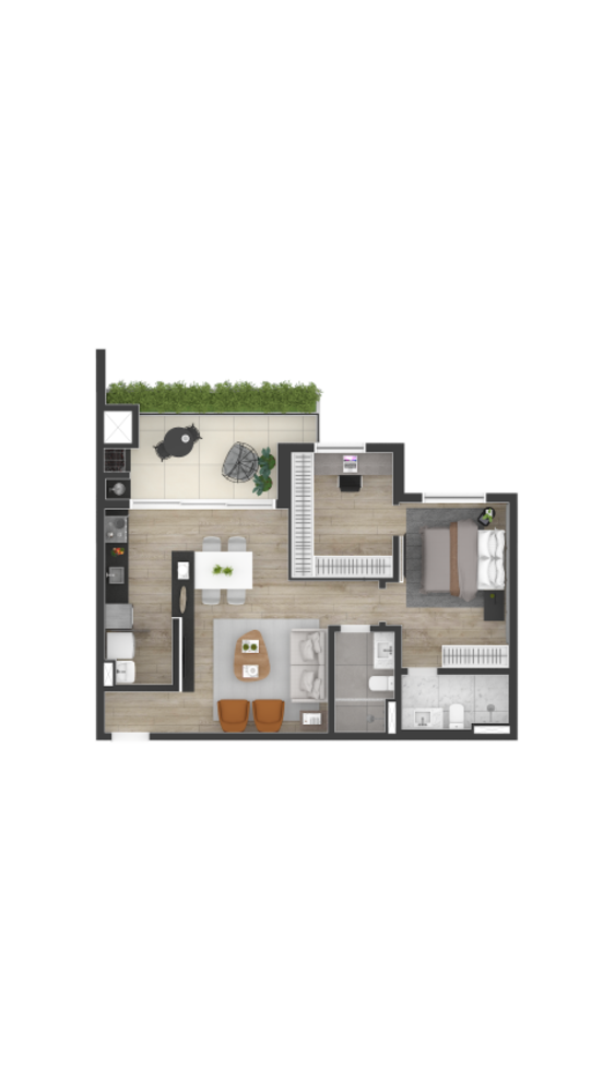 Apartamento à venda com 2 quartos, 72m² - Foto 6