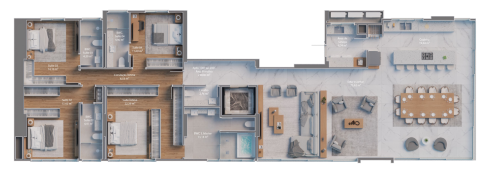 Apartamento, 4 quartos, 239 m² - Foto 6