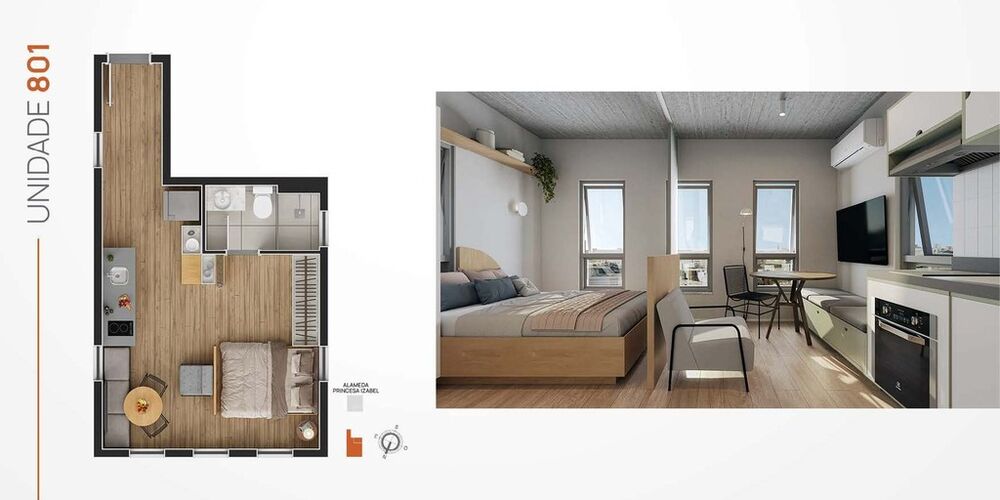 Apartamento à venda com 2 quartos, 41m² - Foto 8