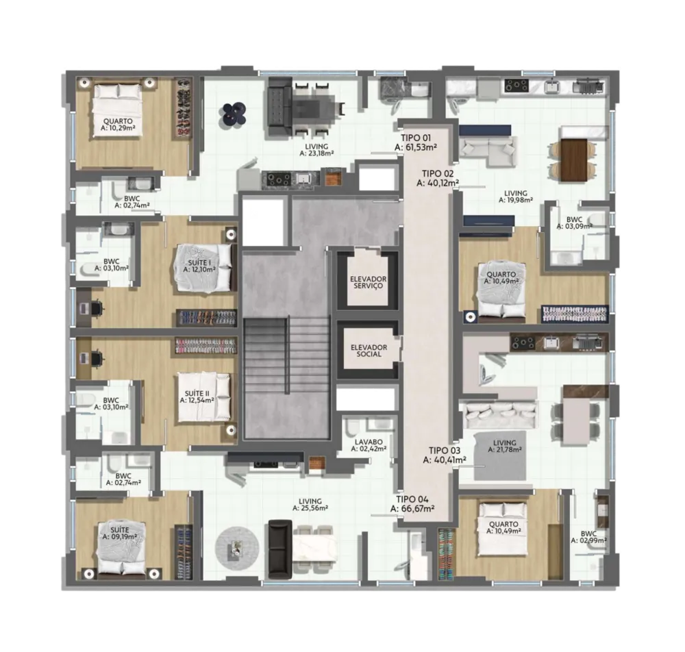 Apartamento, 1 quarto, 40 m² - Foto 10