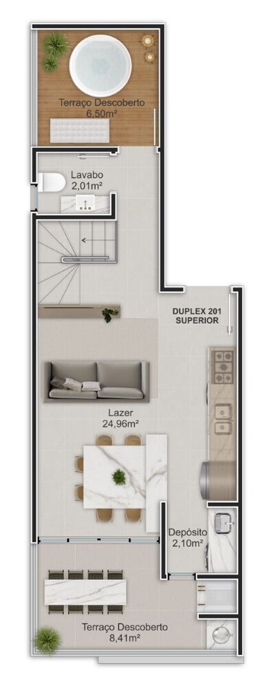 Cobertura, 3 quartos, 110 m² - Foto 8