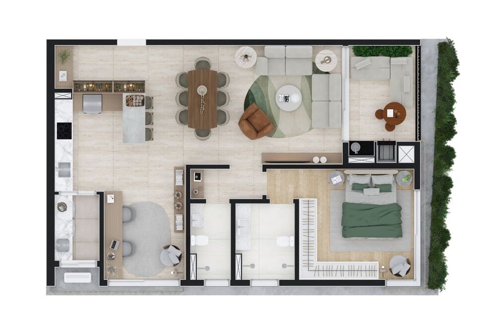 Apartamento, 2 quartos, 105 m² - Foto 7