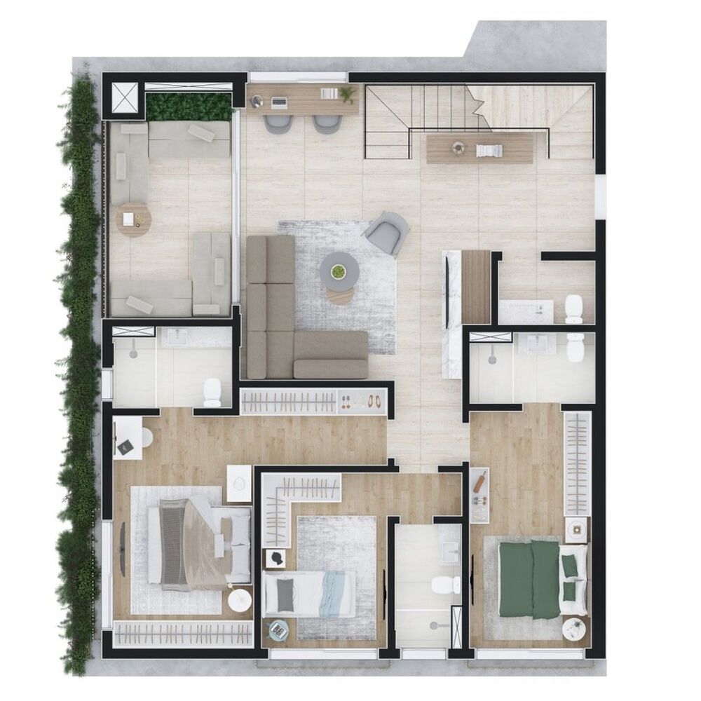 Apartamento, 2 quartos, 105 m² - Foto 2