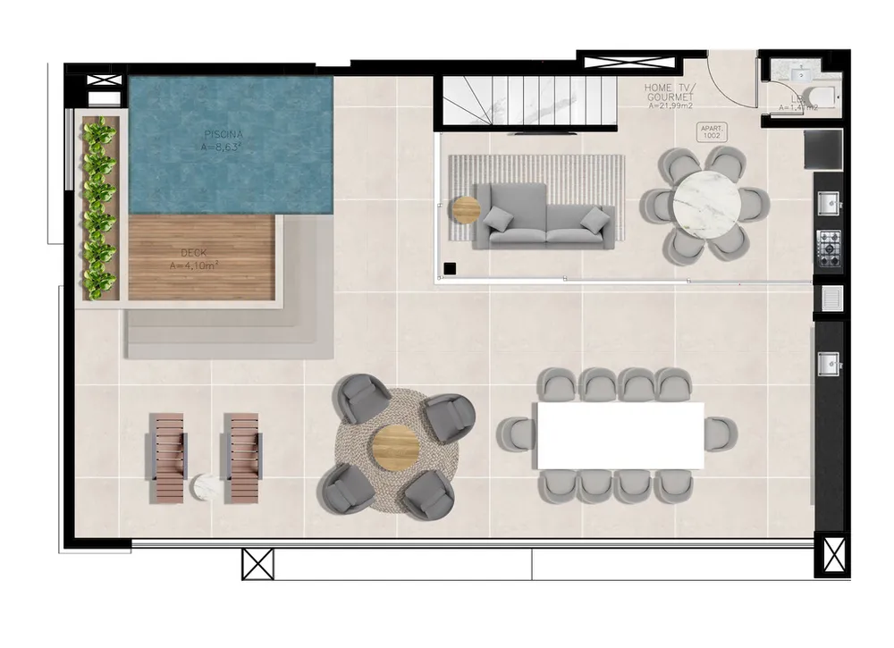 Cobertura, 3 quartos, 249 m² - Foto 2