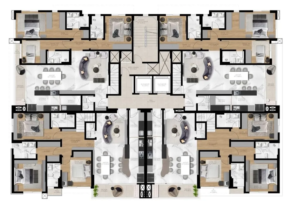 Cobertura, 3 quartos, 249 m² - Foto 8