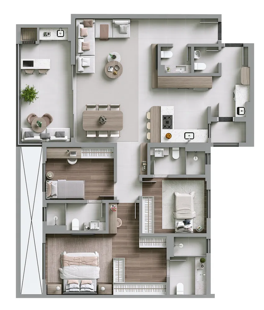 Apartamento, 3 quartos, 120 m² - Foto 4