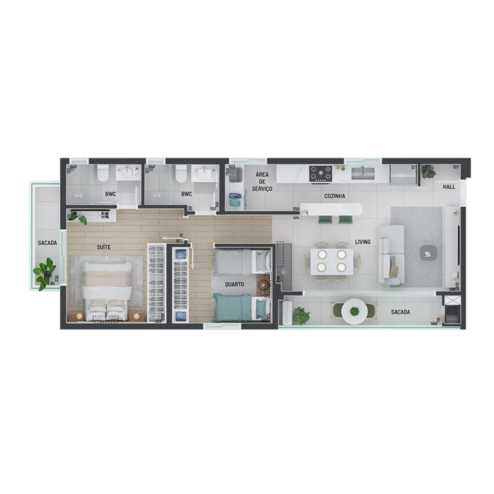 Apartamento, 2 quartos, 77 m² - Foto 8