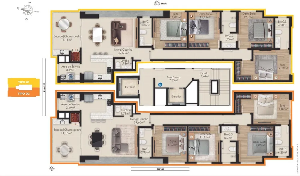Apartamento, 4 quartos, 140 m² - Foto 7
