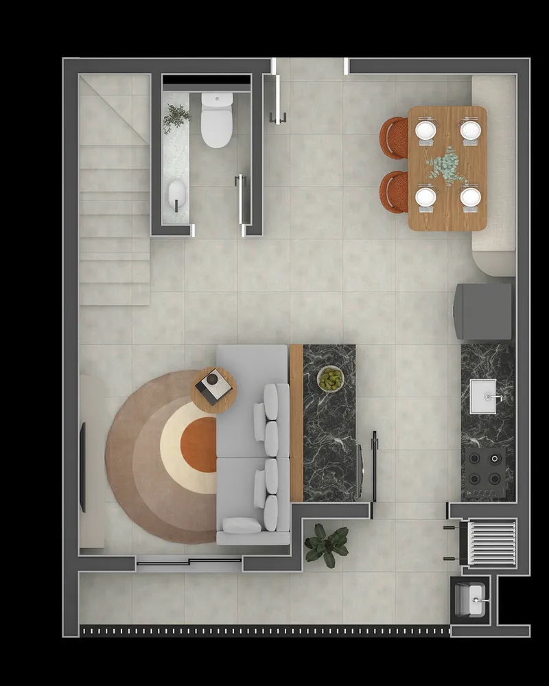 Apartamento, 2 quartos, 57 m² - Foto 3