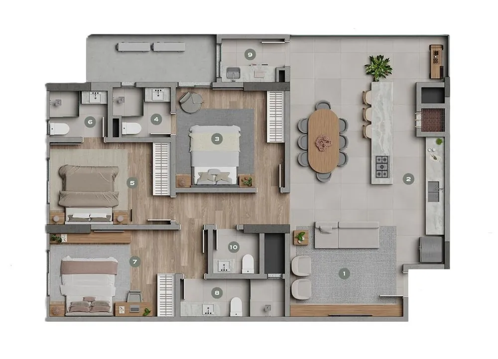 Apartamento, 3 quartos, 125 m² - Foto 11