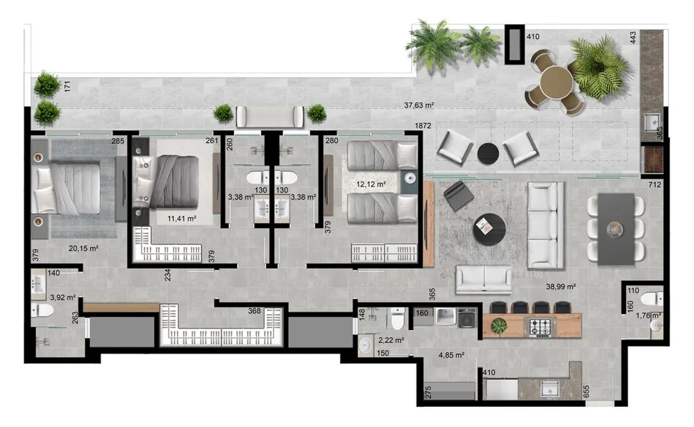 Apartamento, 3 quartos, 173 m² - Foto 6