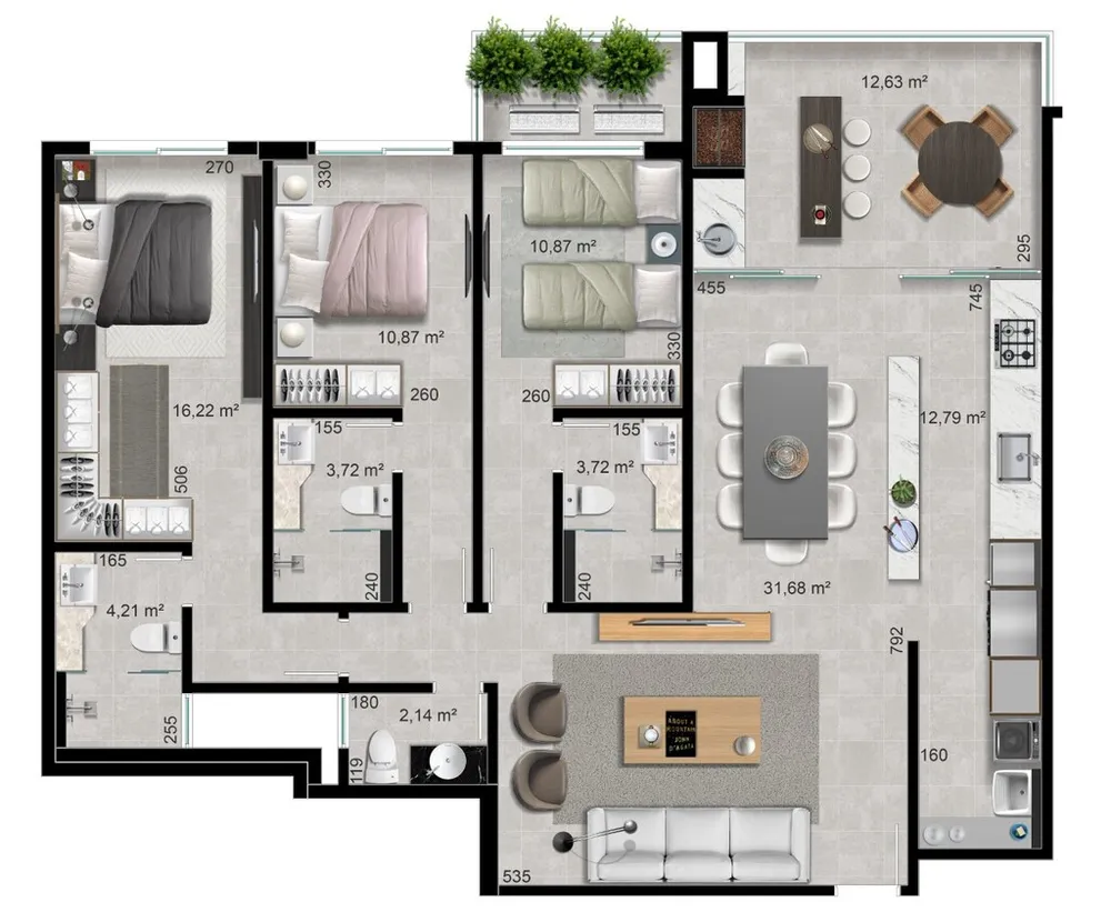 Apartamento, 3 quartos, 173 m² - Foto 4
