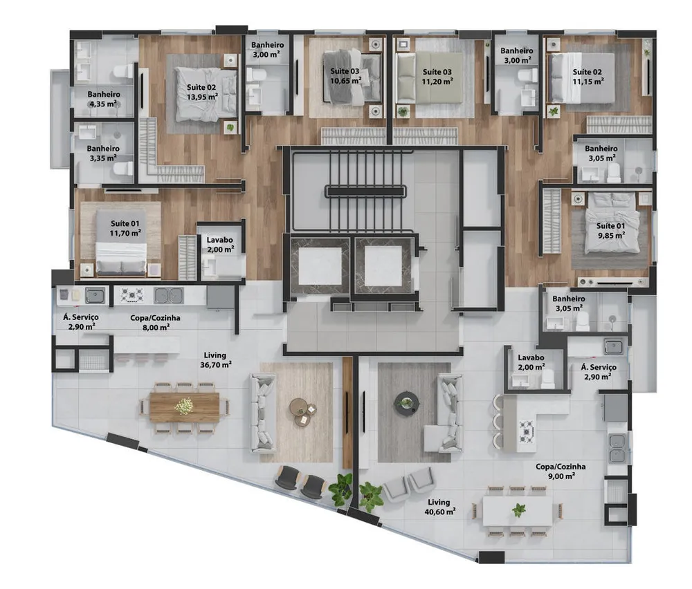 Apartamento, 3 quartos, 300 m² - Foto 24