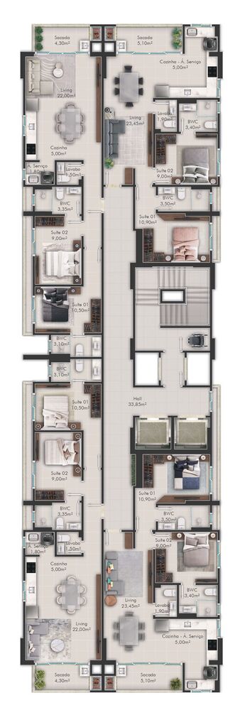 Apartamento, 2 quartos, 70 m² - Foto 4