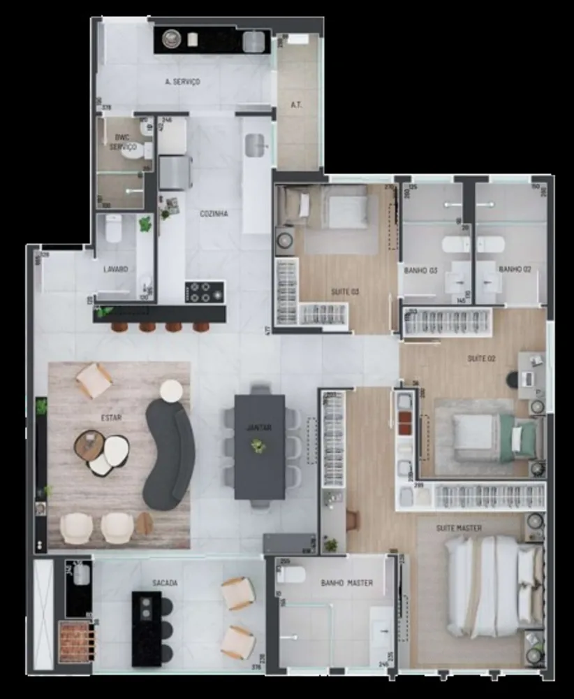 Apartamento, 3 quartos, 129 m² - Foto 4