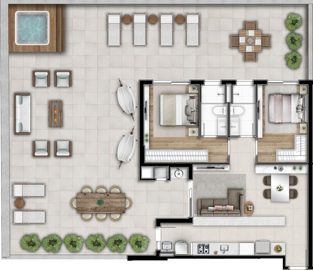 Apartamento à venda com 3 quartos, 154m² - Foto 8