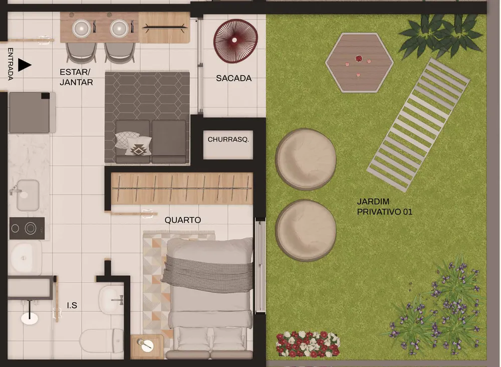 Apartamento, 1 quarto, 24 m² - Foto 8