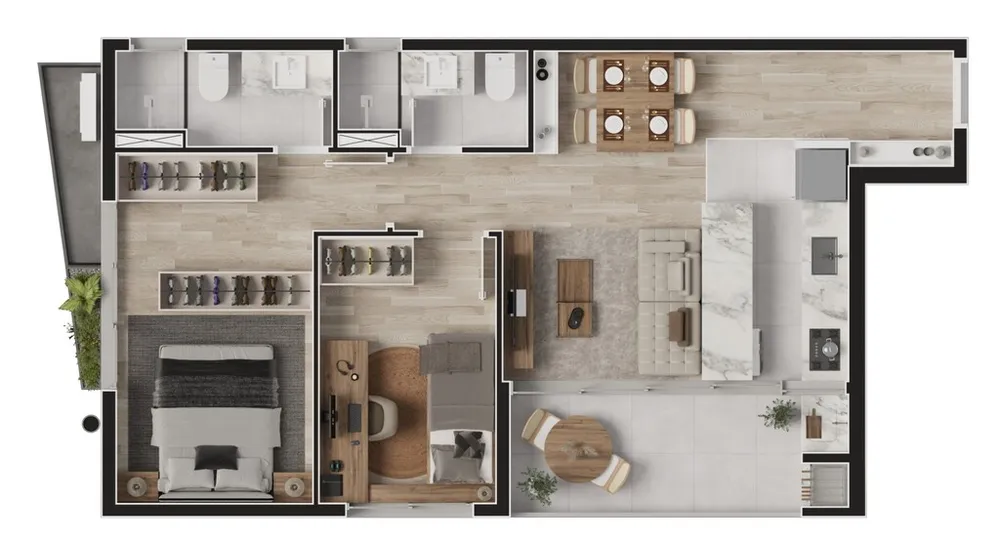 Apartamento, 1 quarto, 53 m² - Foto 13