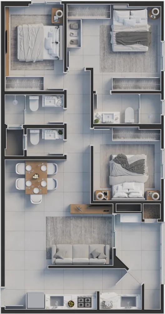 Apartamento, 2 quartos, 59 m² - Foto 2