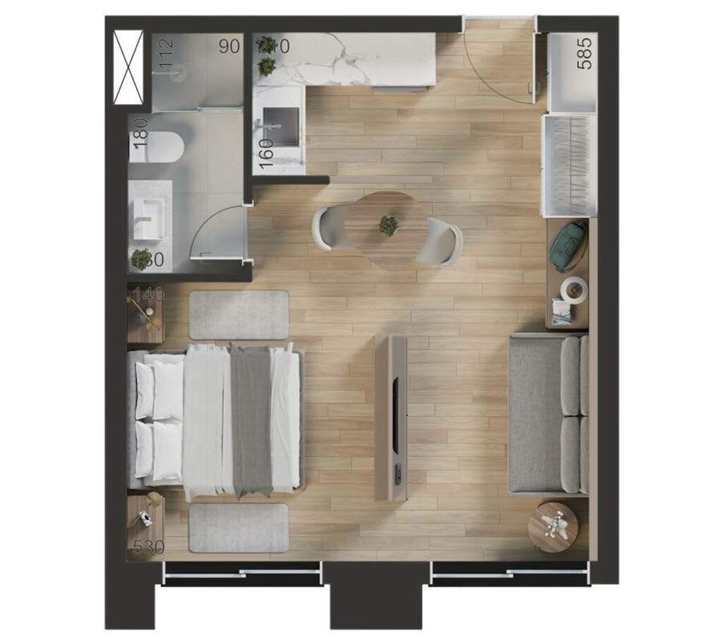 Apartamento à venda com 2 quartos, 103m² - Foto 4