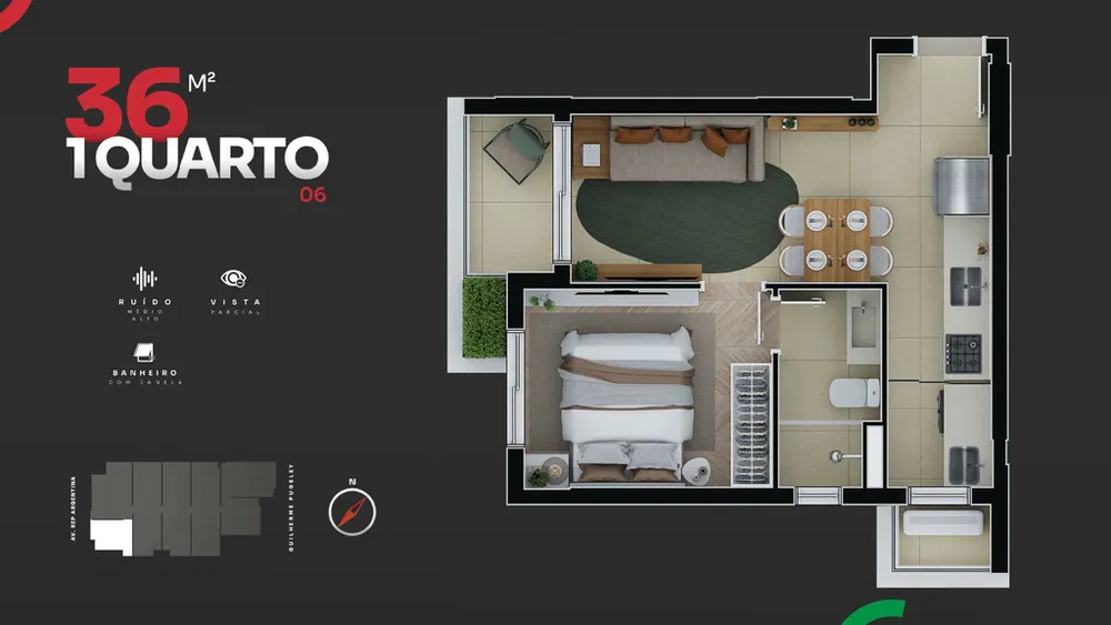 Apartamento, 2 quartos, 53 m² - Foto 5