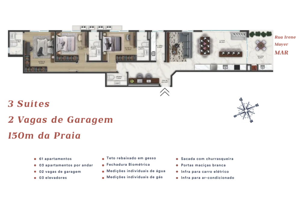 Apartamento, 3 quartos, 114 m² - Foto 2