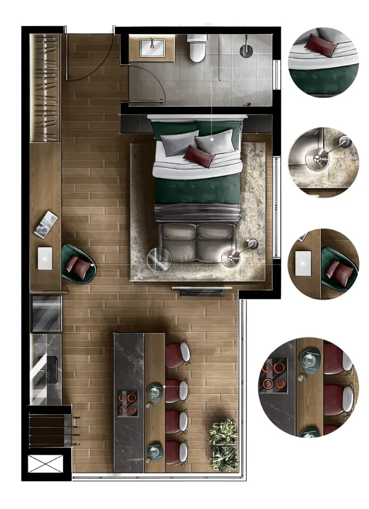 Apartamento, 2 quartos, 59 m² - Foto 8