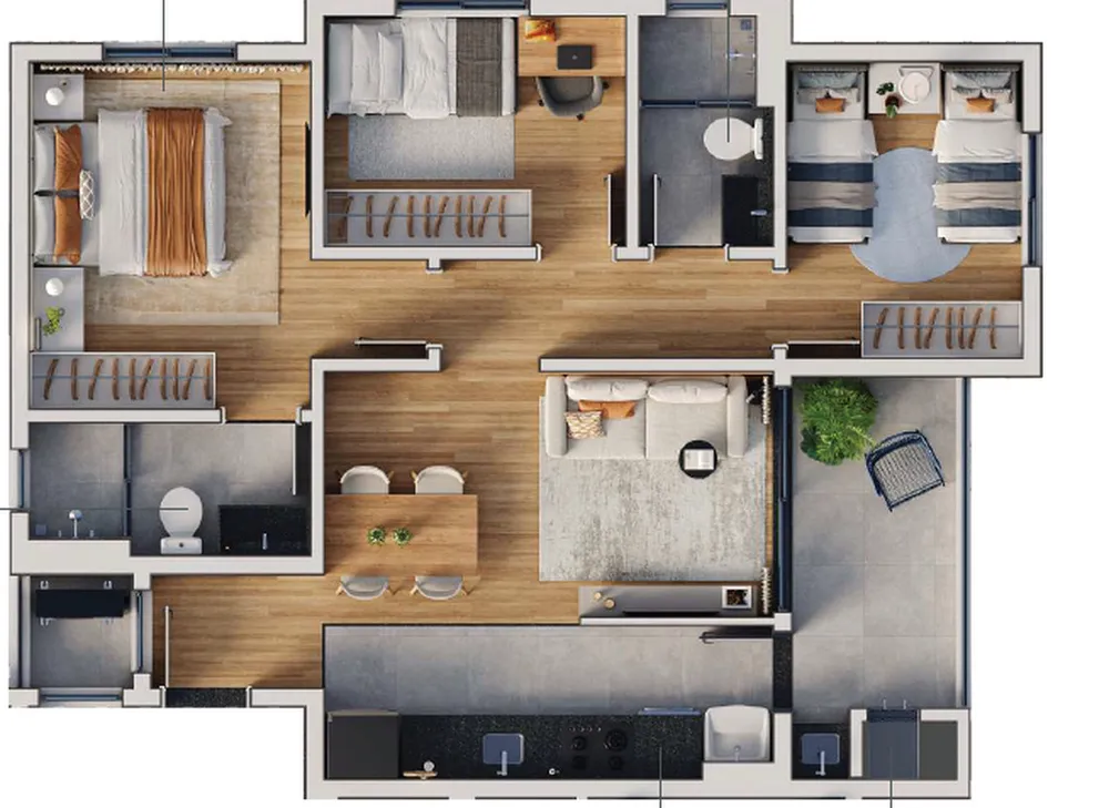 Apartamento, 2 quartos, 55 m² - Foto 4