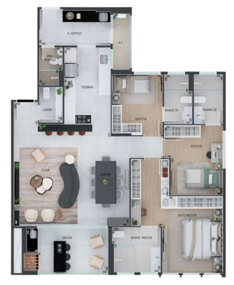 Apartamento, 3 quartos, 135 m² - Foto 7