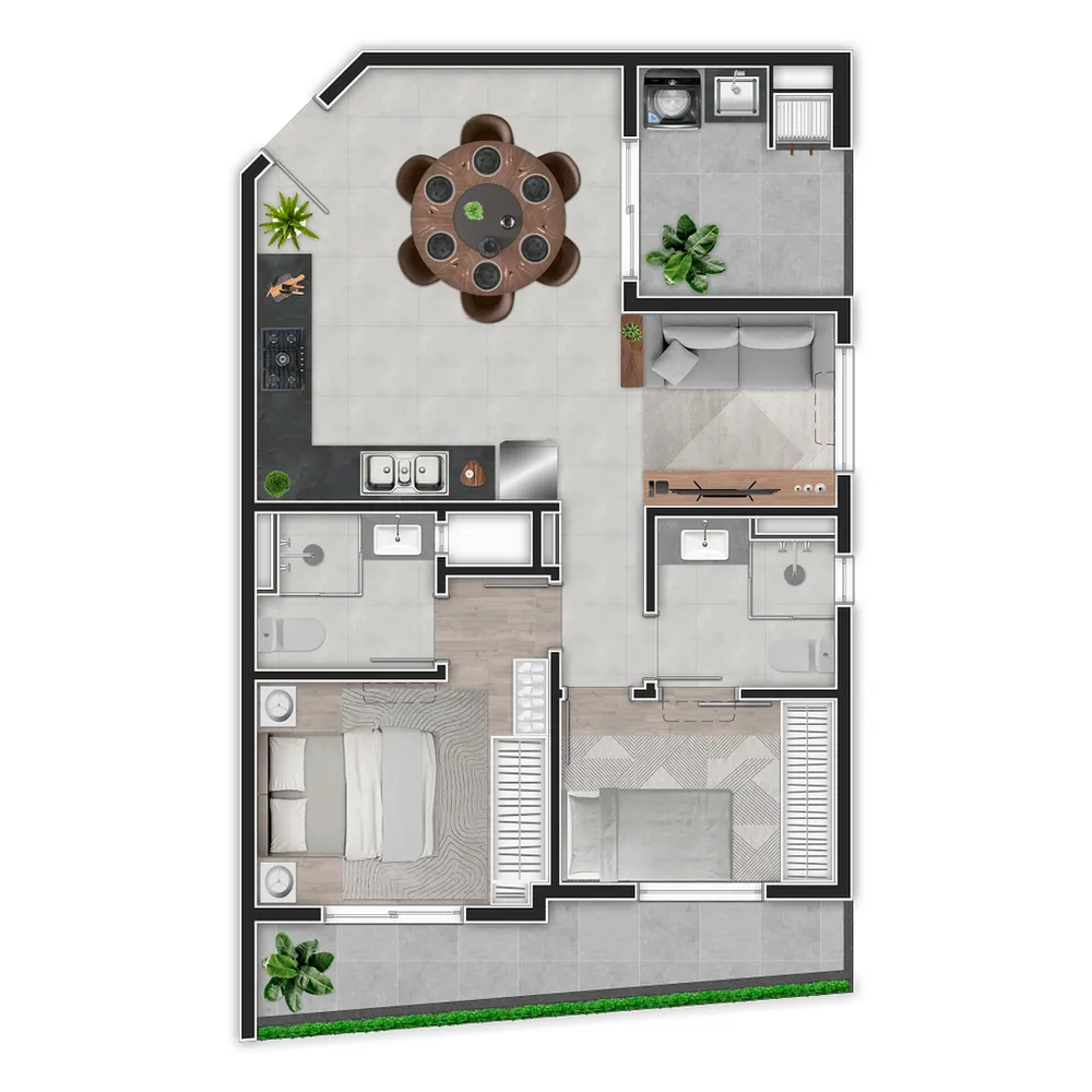 Apartamento, 2 quartos, 52 m² - Foto 11