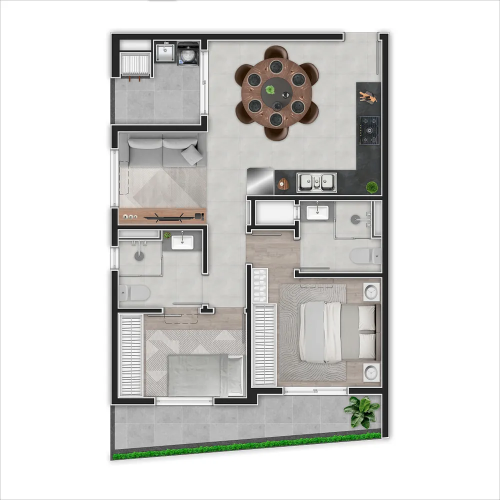 Apartamento, 2 quartos, 52 m² - Foto 10