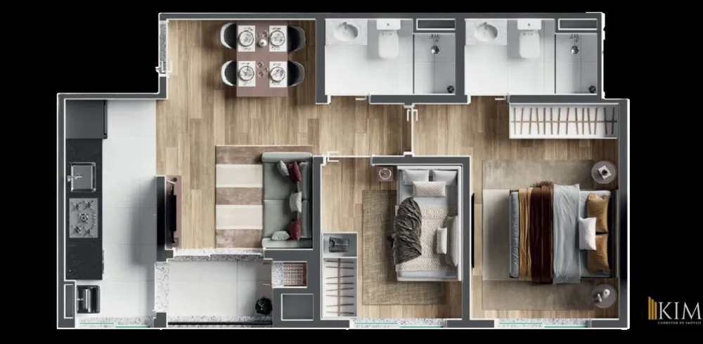 Apartamento, 2 quartos, 46 m² - Foto 19