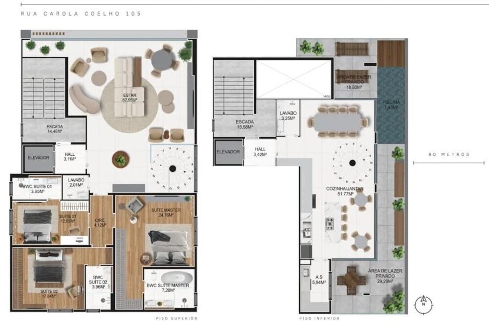 Apartamento, 3 quartos, 276 m² - Foto 2