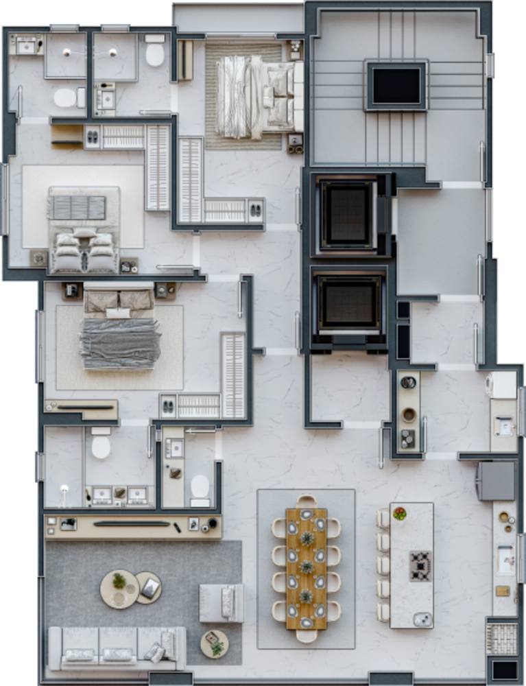 Apartamento, 3 quartos, 129 m² - Foto 8