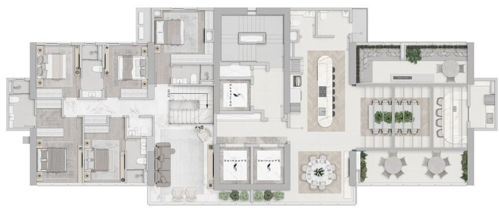 Cobertura à venda com 5 quartos, 298m² - Foto 6