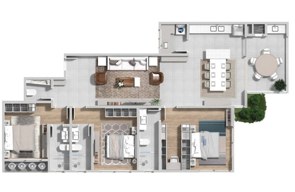 Apartamento, 3 quartos, 169 m² - Foto 7