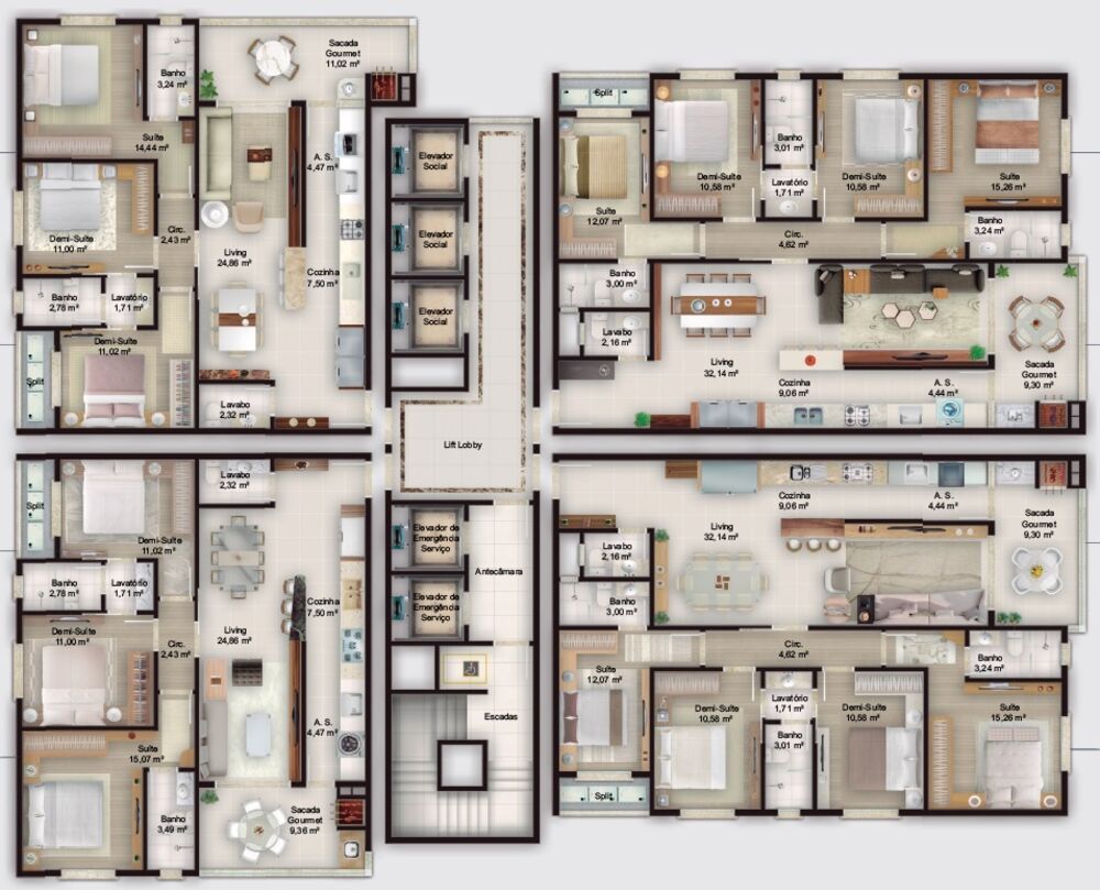 Apartamento, 4 quartos, 141 m² - Foto 7