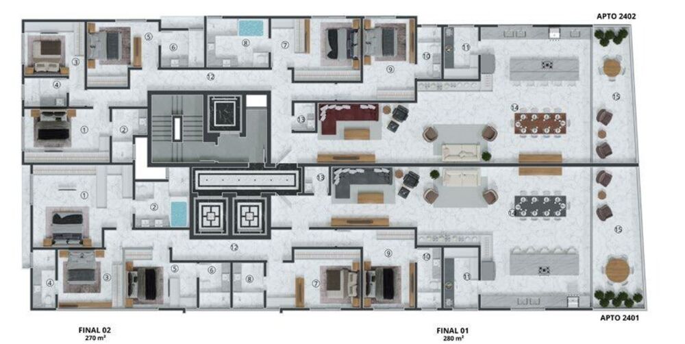 Apartamento, 4 quartos, 250 m² - Foto 4