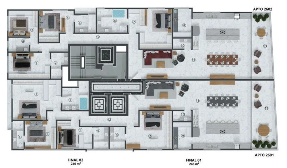 Apartamento, 4 quartos, 250 m² - Foto 12