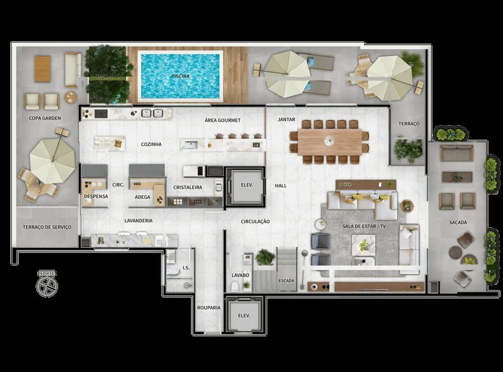 Apartamento, 4 quartos, 315 m² - Foto 8