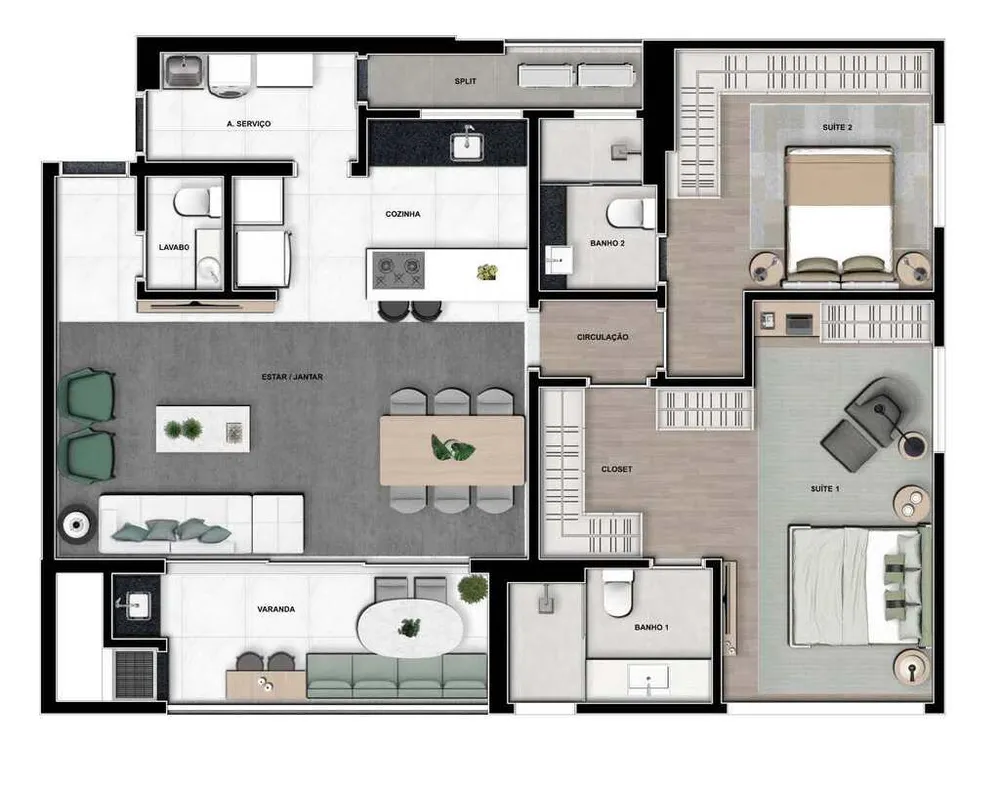 Apartamento, 3 quartos, 119 m² - Foto 8
